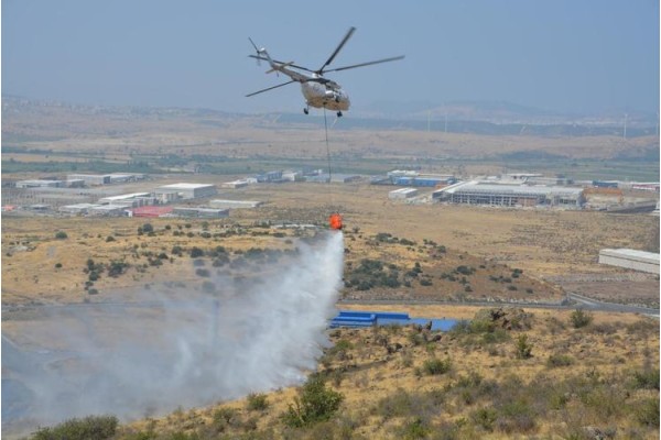 30 HEKTARLIK ALAN KÜL OLDU
