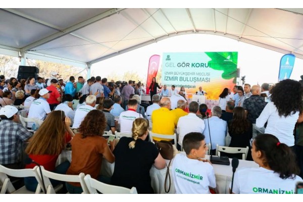 İZMİR BULUŞMASI YANAN ORMAN BÖLGESİNDE YAPILDI