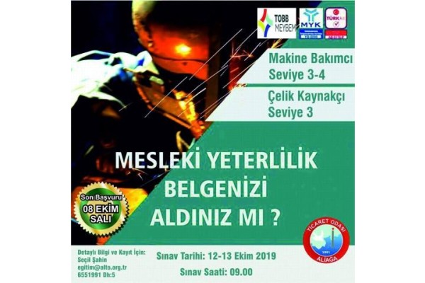 ALTO’DAN MESLEKİ YETERLİLİK BELGESİ SINAVI