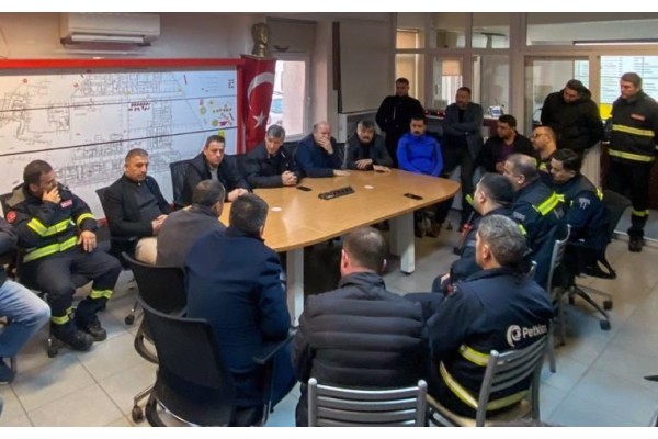 Petrol İş yöneticilerinden geçmiş olsun ziyareti