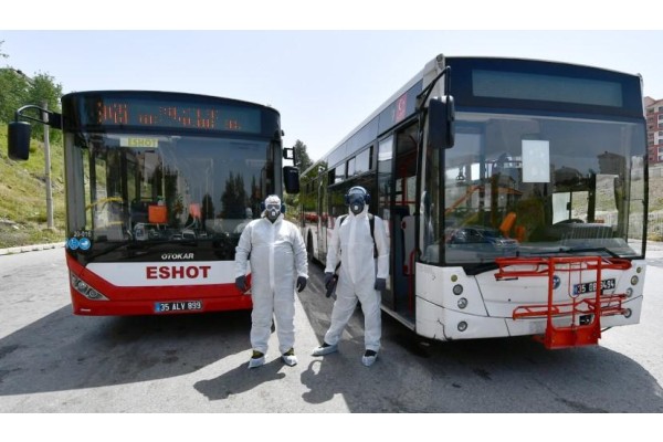 OTOBÜS, TAKSİ VE DOLMUŞLARA VİRÜS KALKANI