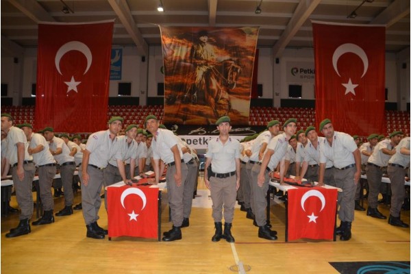 KISA DÖNEM ERLER YEMİN ETTİ