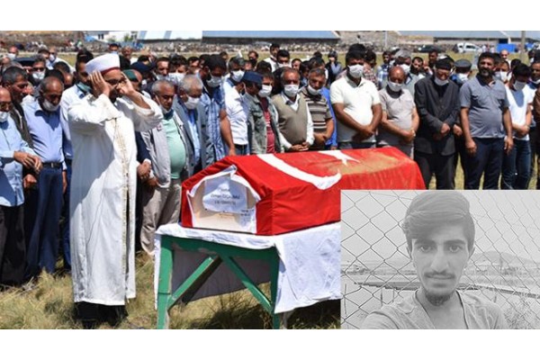 YÜKSEKTEN DÜŞEN ASKER MEMLEKETİNDE TOPRAĞA VERİLDİ