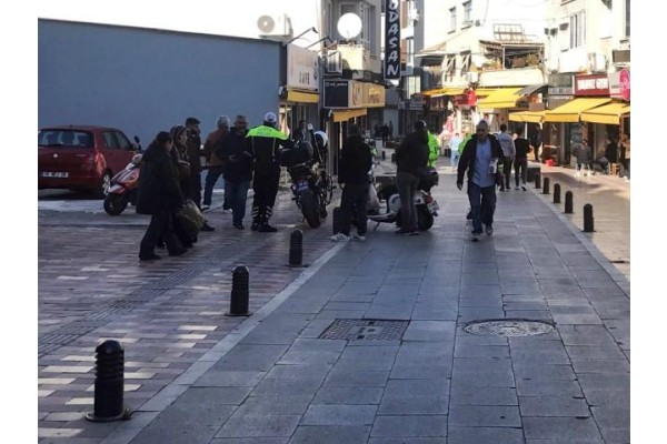 İzmir Caddesi’nde motosiklet denetimi