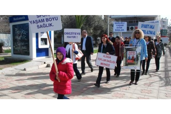 SAĞLIK İÇİN YÜRÜDÜLER