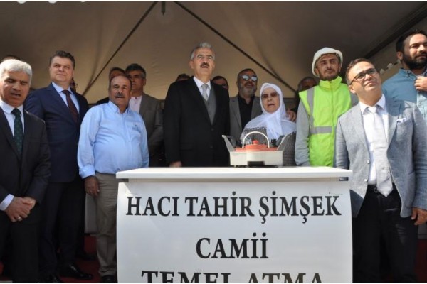 HACI TAHİR ŞİMŞEK CAMİİ’NİN TEMELİ ATILDI