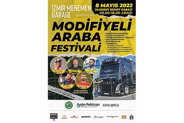 MODİFİYELİ ARAÇ TUTKUNLARI MENEMEN’DE BULUŞUYOR