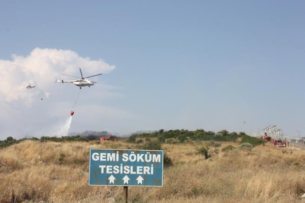 TÜPRAŞ’IN DİBİNDE KORKUTAN YANGIN