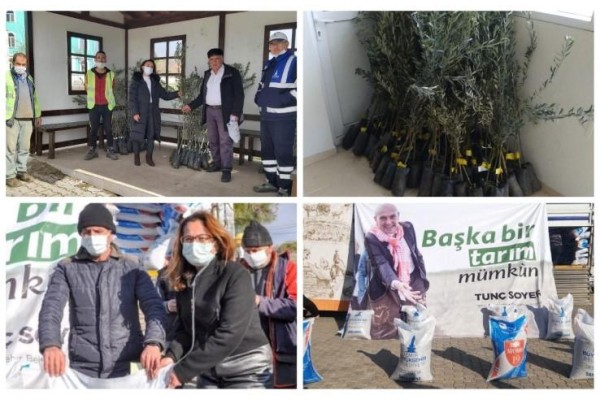 BÜYÜKŞEHİRDEN ALİAĞALI ÜRETİCİLERE TARIMSAL DESTEK