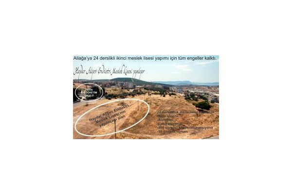 Haydar Aliyev Endüstri Meslek Lisesi yapılıyor