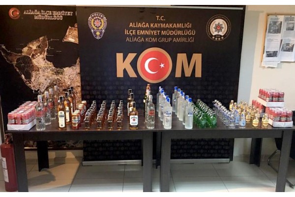 200 ADET KAÇAK İÇKİ ELE GEÇİRİLDİ