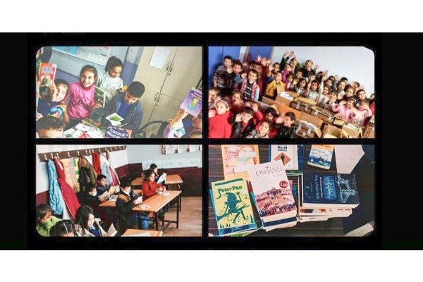 12 KÖY OKULUNA 1250 KİTAP ULAŞTIRDI