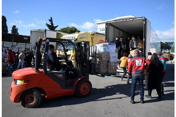 101 tır yardım gönderildi