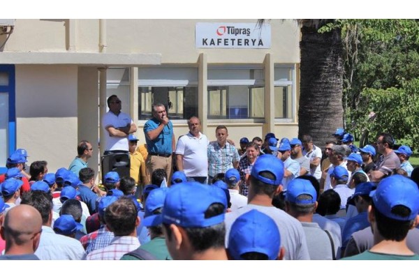 TÜPRAŞ'TA İŞ YAVAŞLATMA EYLEMİ