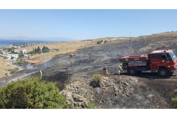 ÇALTILIDERE’DE OTLUK ALANDA YANGIN