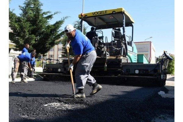 85 BİN TON SICAK ASFALT SERİLDİ