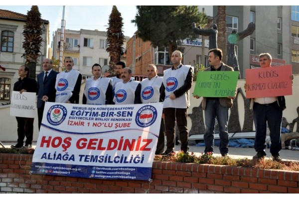 ALİAĞA’DAN KUDÜS TEPKİSİ