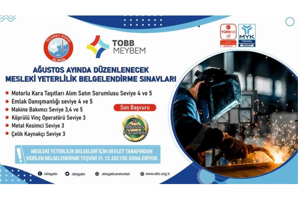 ALTO’DA MESLEKİ YETERLİLİK SINAVLARINA DEVAM