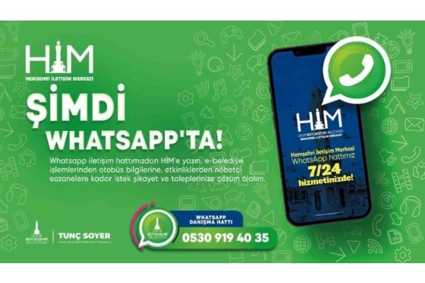 Büyükşehir belediyesi WhatsApp’ta