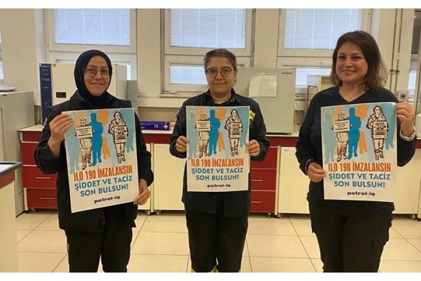 “ILO 190 imzalansın, şiddet ve taciz son bulsun”