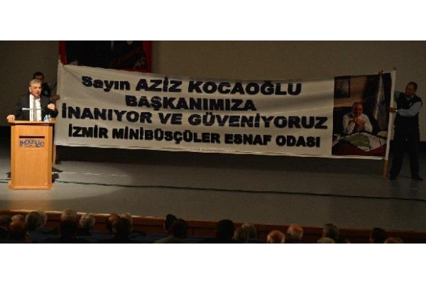Minibüsçü esnafından Kocaoğlu'na destek