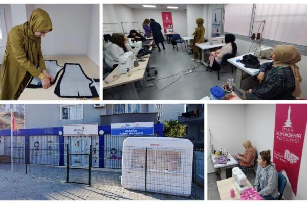 Çocuklar eğlenirken anneleri meslek öğreniyor