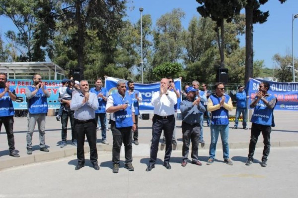 TÜPRAŞ İŞÇİSİNE KOCAELİ ŞUBESİ’NDEN DESTEK