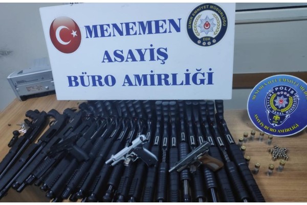 MENEMEN’DE SİLAH KAÇAKÇILIĞI OPERASYONU