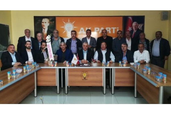 MUHTARLARDAN SAYIN’A TEBRİK ZİYARETİ