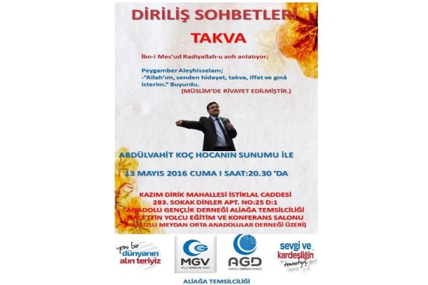 AGD’DE ‘TAKVA’ SÖYLEŞİSİ