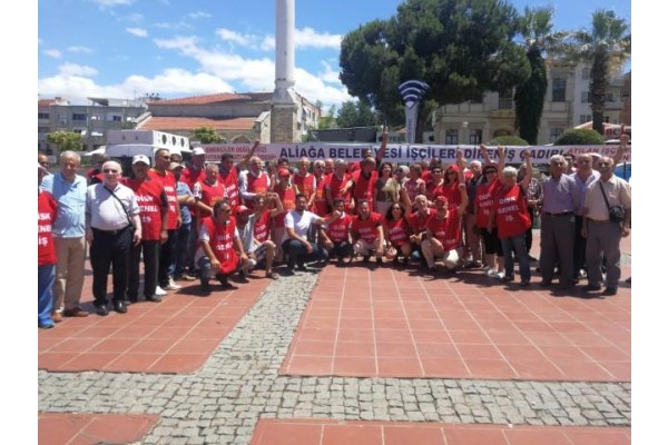 İŞÇİLERE DESTEK SÜRÜYOR