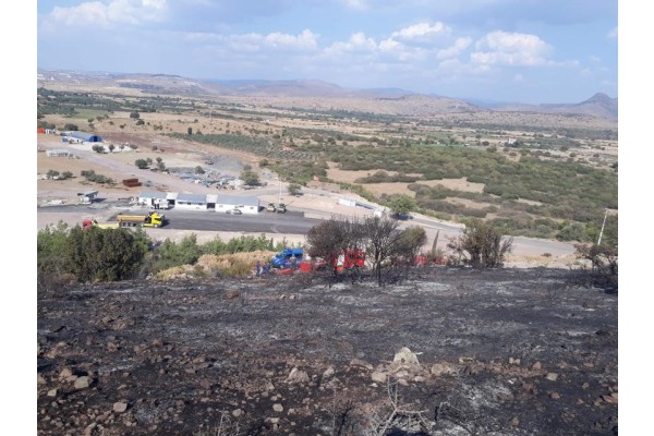 MAKİLİK ALANDA YANGIN