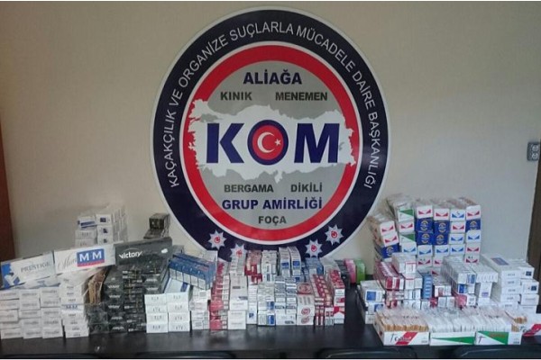 16 BİN LİRALIK KAÇAK SİGARA