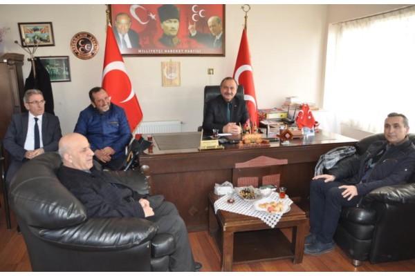 MHP’YE BAŞSAĞLIĞI ZİYARETLERİ SÜRÜYOR