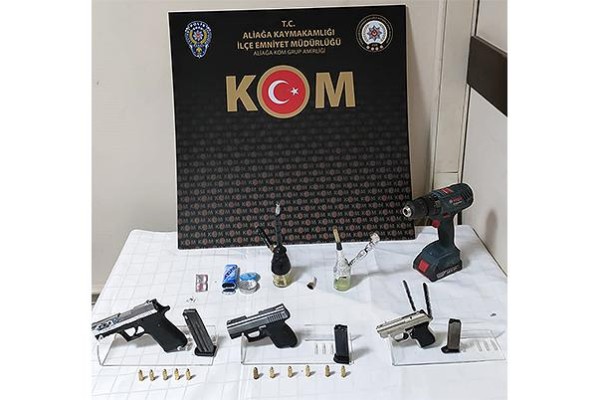 POLİSTEN SİLAH İMALATHANESİNE BASKIN