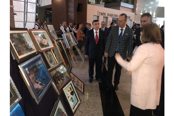 MAHKUMLARIN ESERLERİ ADLİYEDE SERGİLENDİ