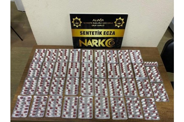 530 adet sentetik hap ele geçirildi