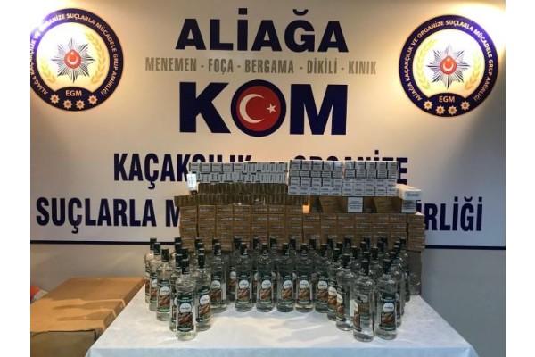 EMNİYET’TEN KAÇAK İÇKİ VE SİGARA OPERASYONU