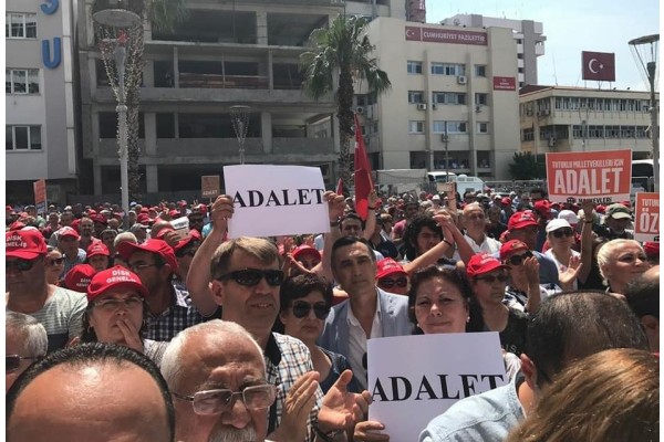 ADALET YÜRÜYÜŞÜNE ALİAĞA’DAN DESTEK