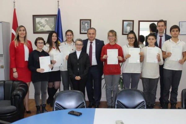 TED GENEL BAŞKANI ALİAĞA’YI ZİYARET ETTİ