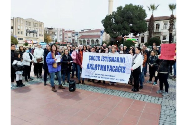 Kadınlar çocuk istismarını protesto etti