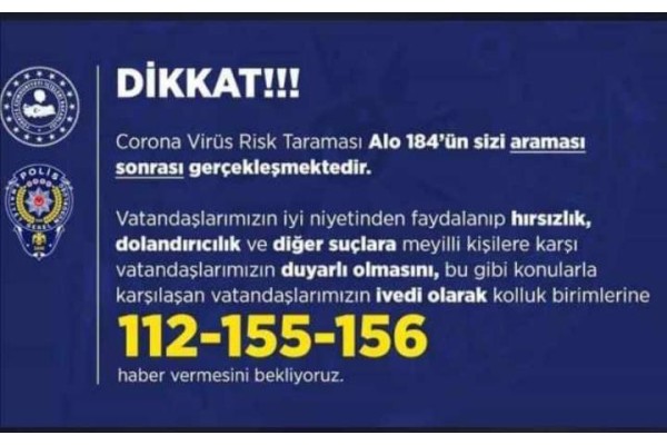 FIRSATÇILARA KARŞI UYARI