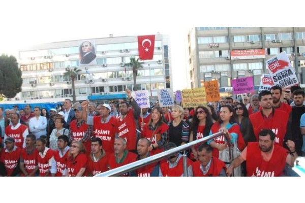 Aliağa’da İşten Çıkarılan işçilere büyük destek