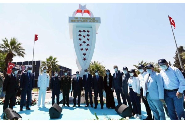15 TEMMUZ DEMOKRASİ ŞEHİTLERİ ANITI'NI AÇTI