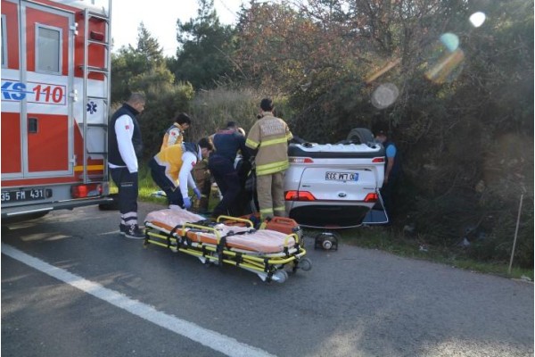 PETKİM KAVŞAĞI'NDA TRAFİK KAZASI