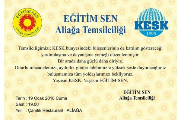 EĞİTİM-SEN’DEN DAYANIŞMA ÇAĞRISI