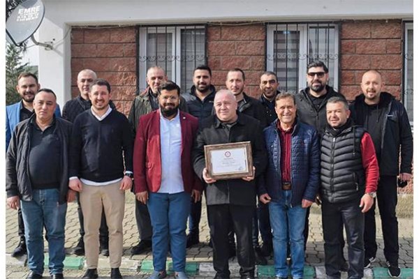 BAŞKAN BERK MAZBATASINI ALDI