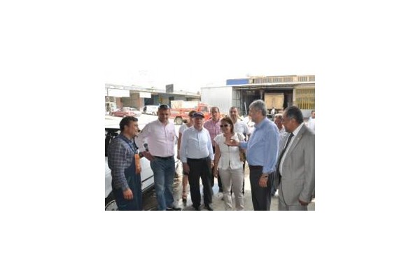 Susam, Sanayi Sitesi  esnafını ziyaret etti