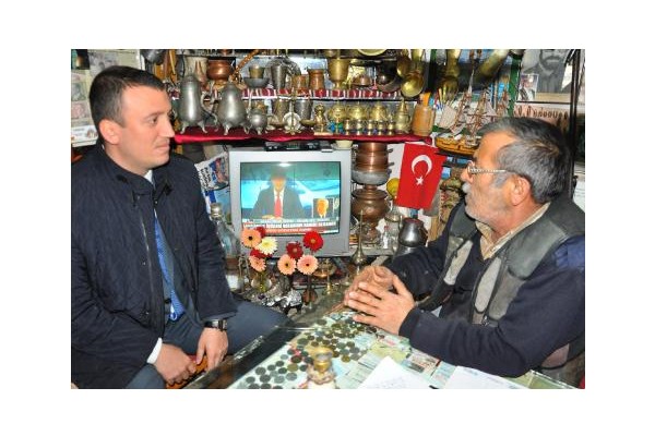 Eroğlu, Şakran esnafını ziyaret etti