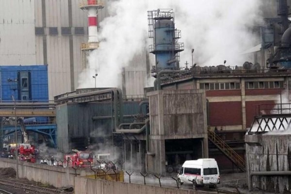 DEMİR ÇELİK FABRİKASINDA İŞ KAZASI